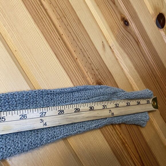 Free People Sweater Women's Size Small Gray Blue Cardigan Striped Button Front - Picture 10 of 10